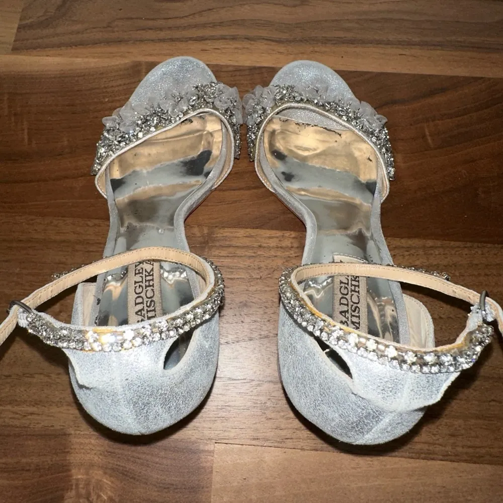 Badgley Mischka Finesse II Embellished Block Heel - Image 4