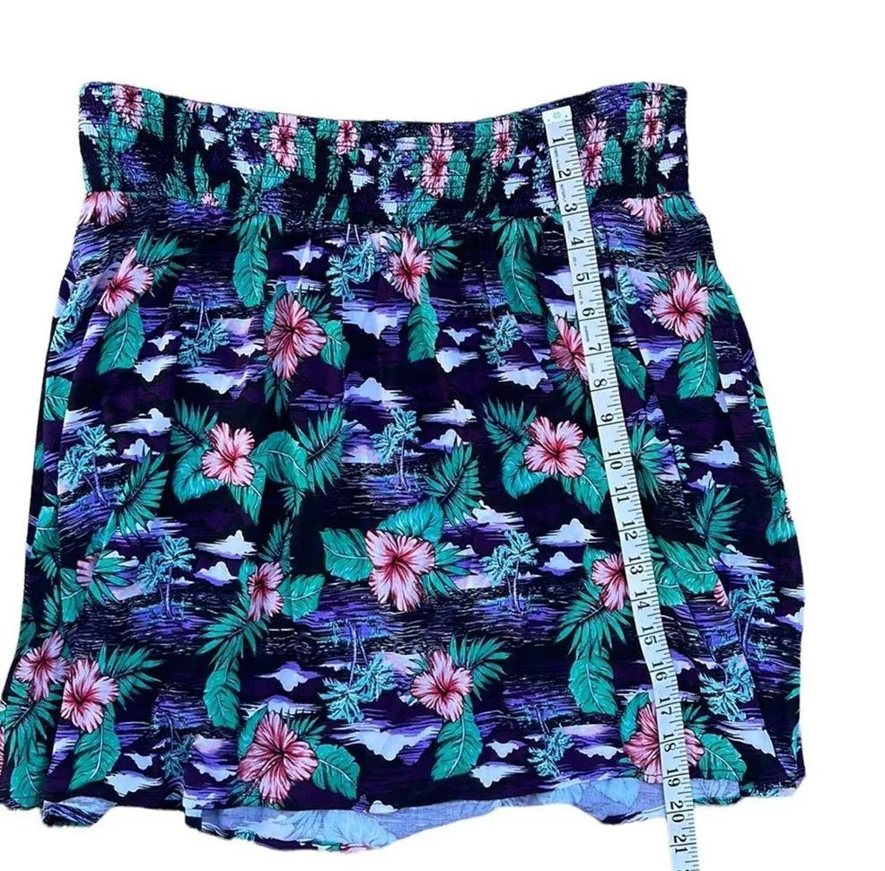 Hot Topic black floral skater mini skirt juniors size XXL NEW - Image 4