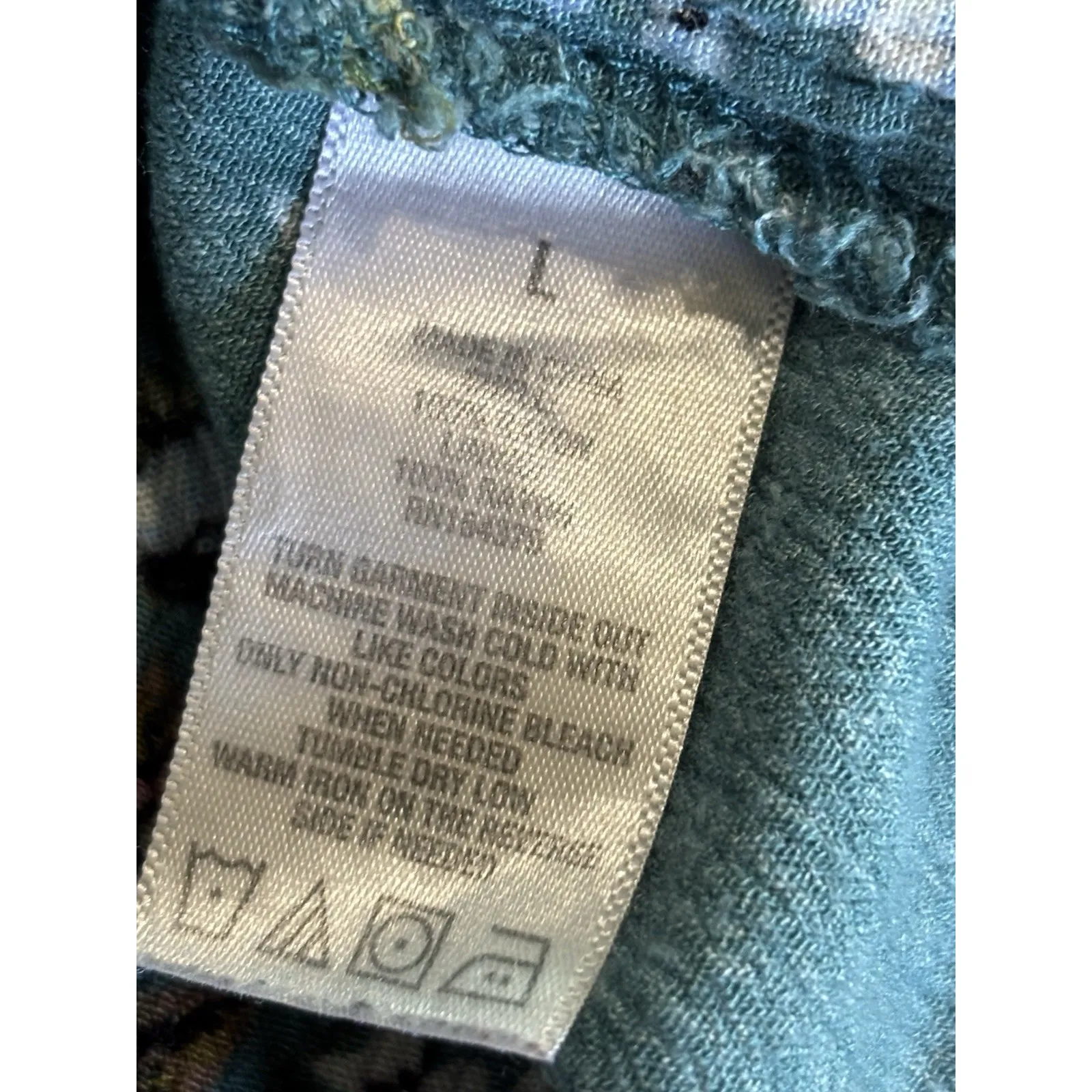 Aeropostale Green/Pink Floral Fit Flare Short Sundress Size L Sleeveless Smocked - Image 8