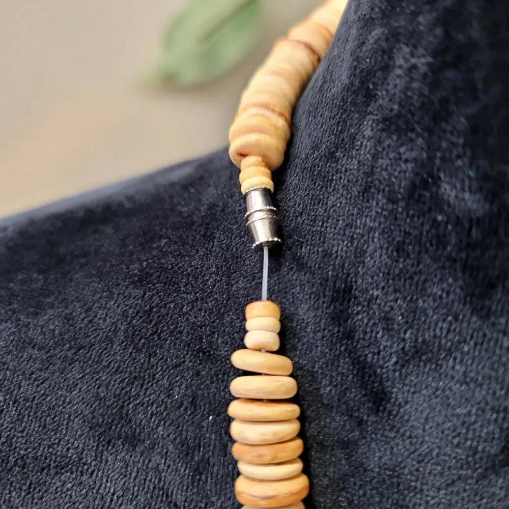 Womens Multicolor Wood African Safari Animal Necklace Jewelry with Barrel Clasp Brown - Image 6