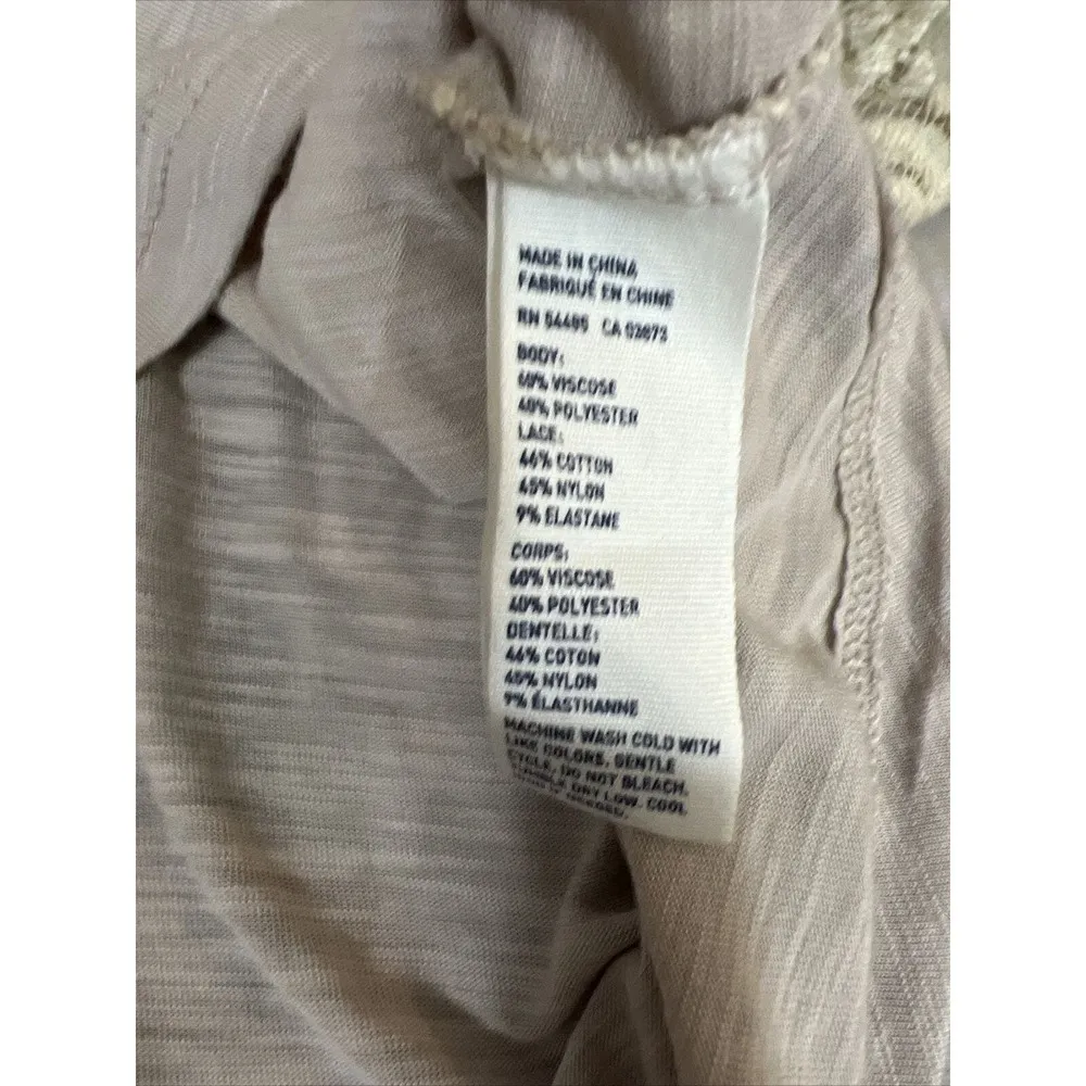 American Eagle Scoop Neck Lace Lightweight Long Sleeve Top Women’s Small - Image 5