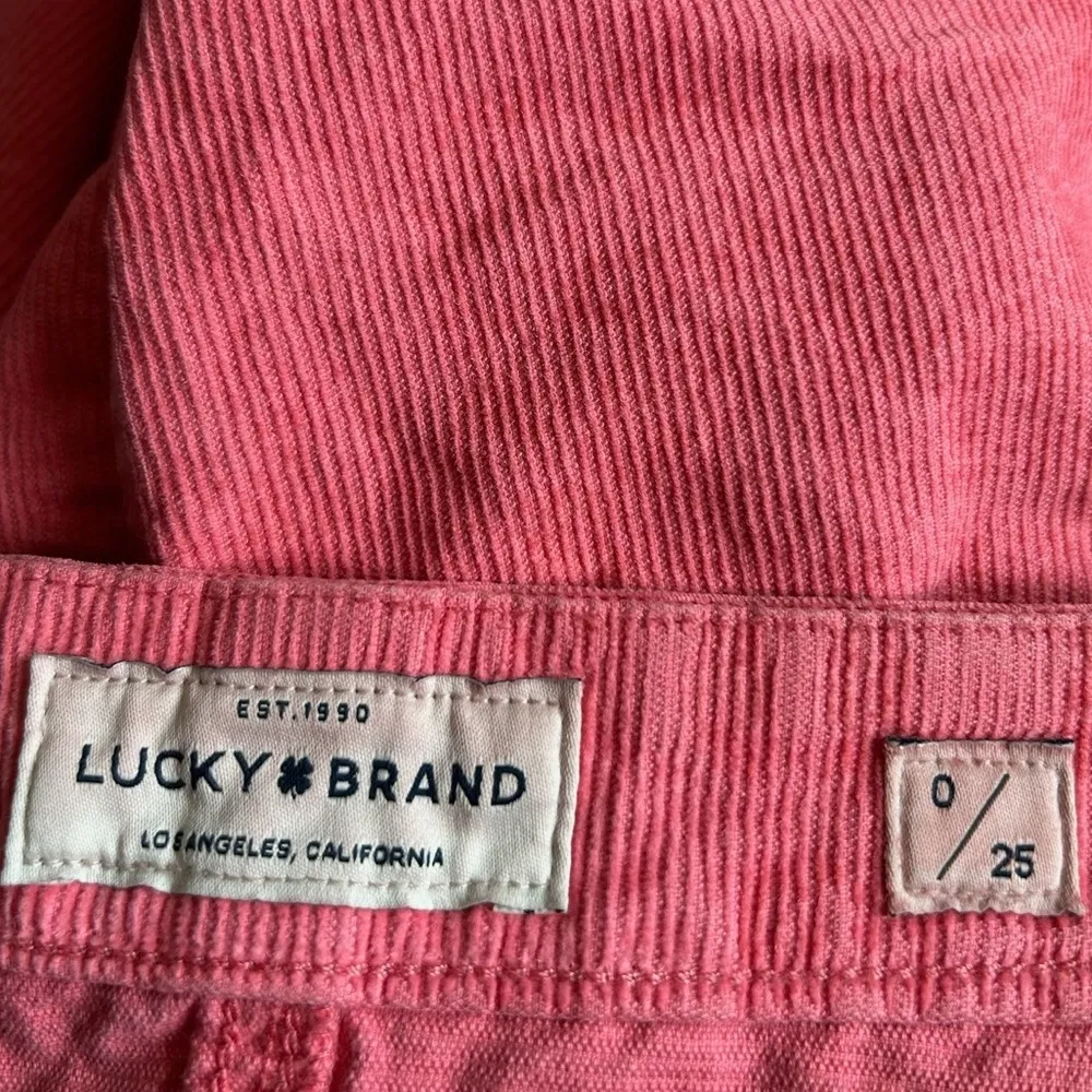 Lucky Brand Pink Corduroy Mini Skirt Women’s Size 0 (25) - Image 3