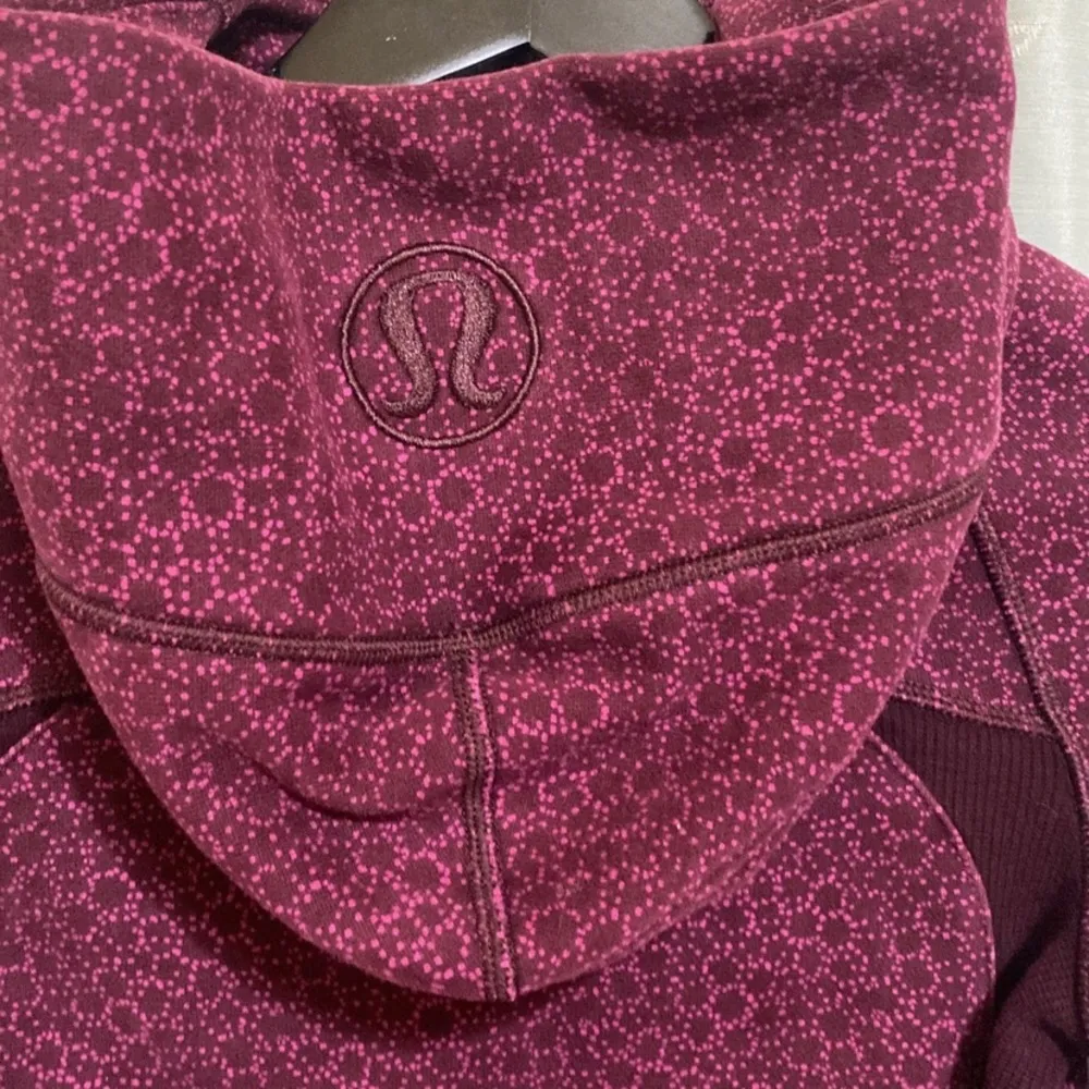 Lululemon burgundy scuba hoodie size 2 - Image 3