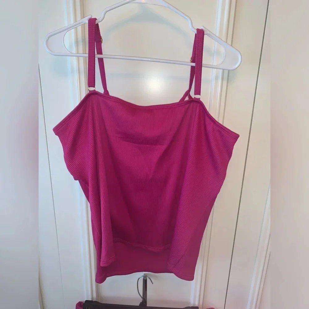 Freshwater 2 pc pink tankini top +‎ tummy slimming bottoms XXL - Image 13