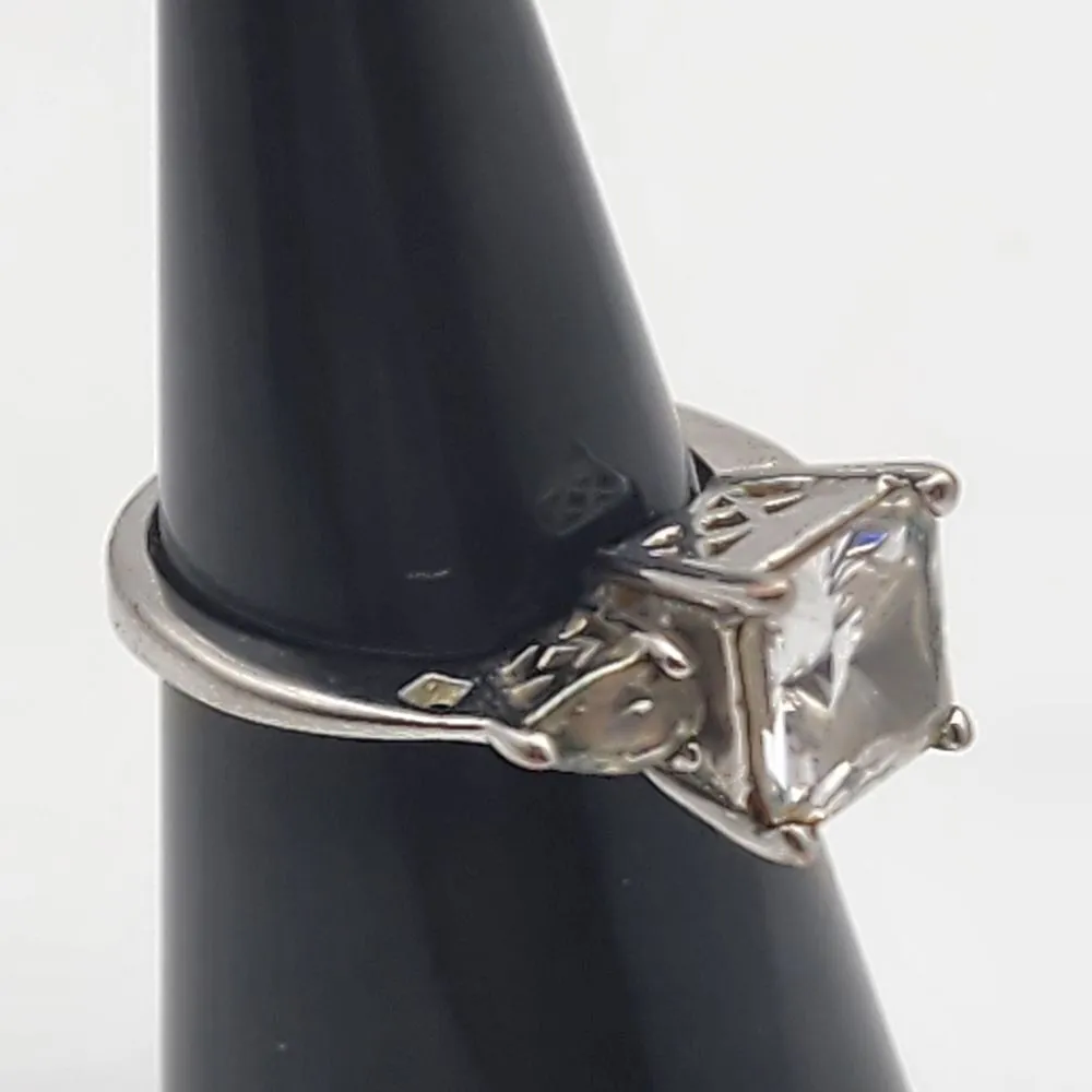 Premier Designs Proposal Silver Tone & Clear CZ Ring (6) - Image 3