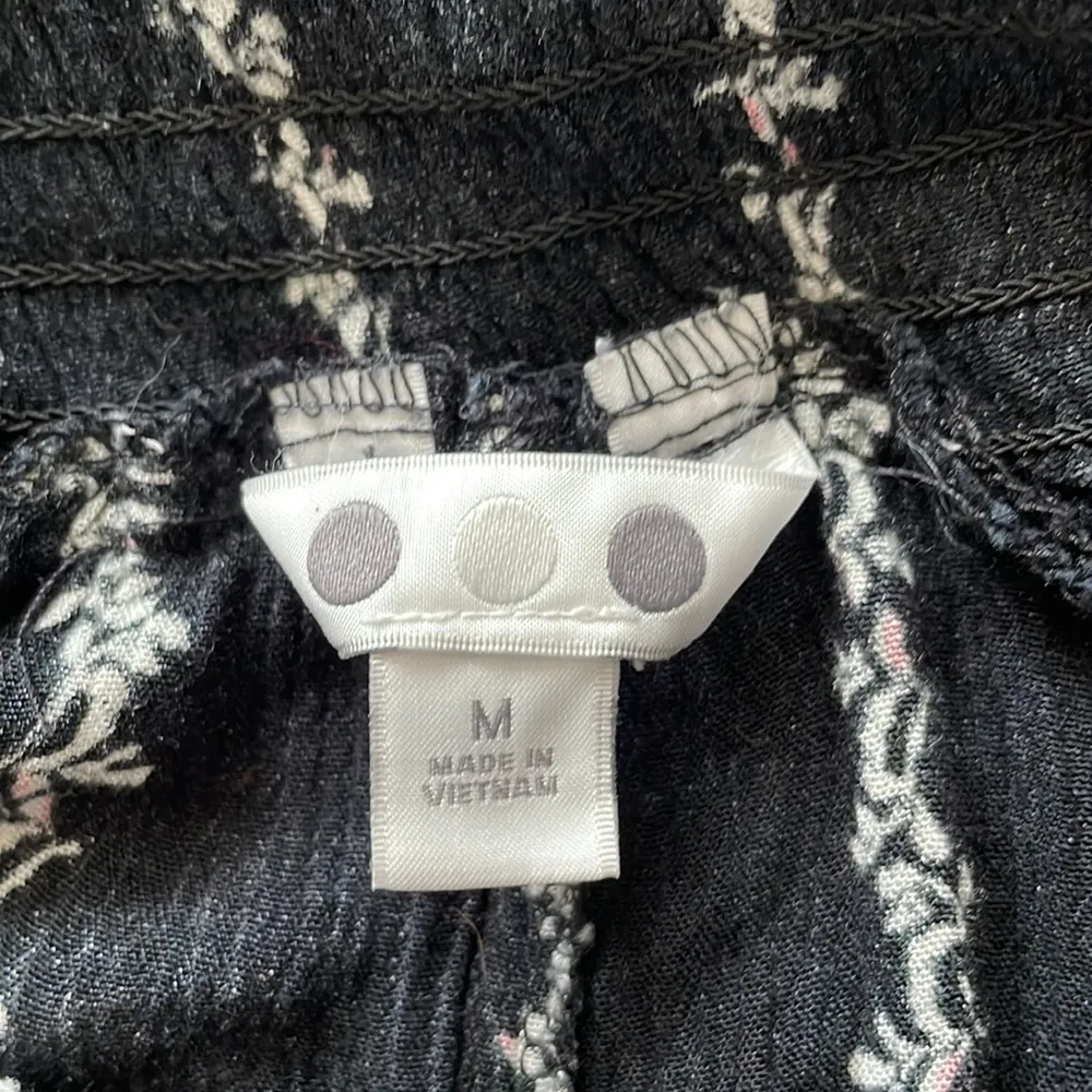 Three Dots | floral wide leg pants size medium - Image 3