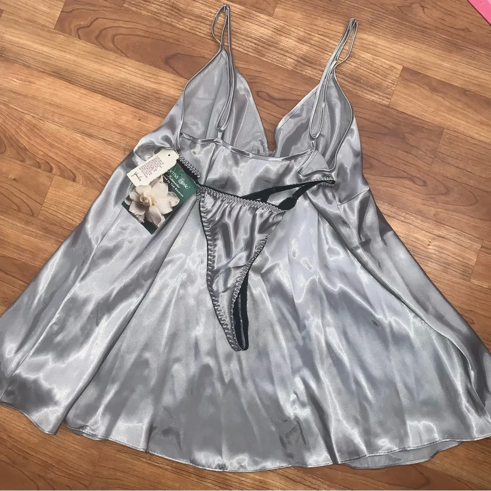 Cinema Etoile Lingerie New Silver Size M - Image 9