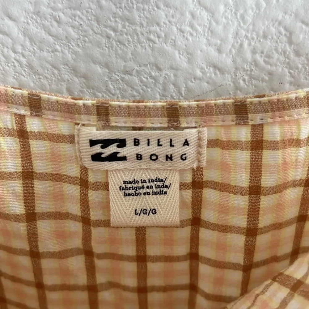 Billabong Women's Cruising Dress Y2K 90s Clueless Check Large - Image 6