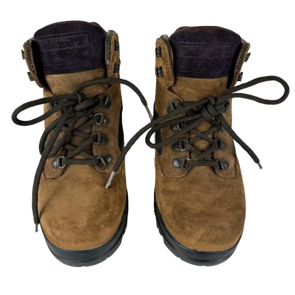 Vtg 90s Timberland Chunky Gorpcore Outdoor Boots Sz 38 Lace Up Goretex - Image 3