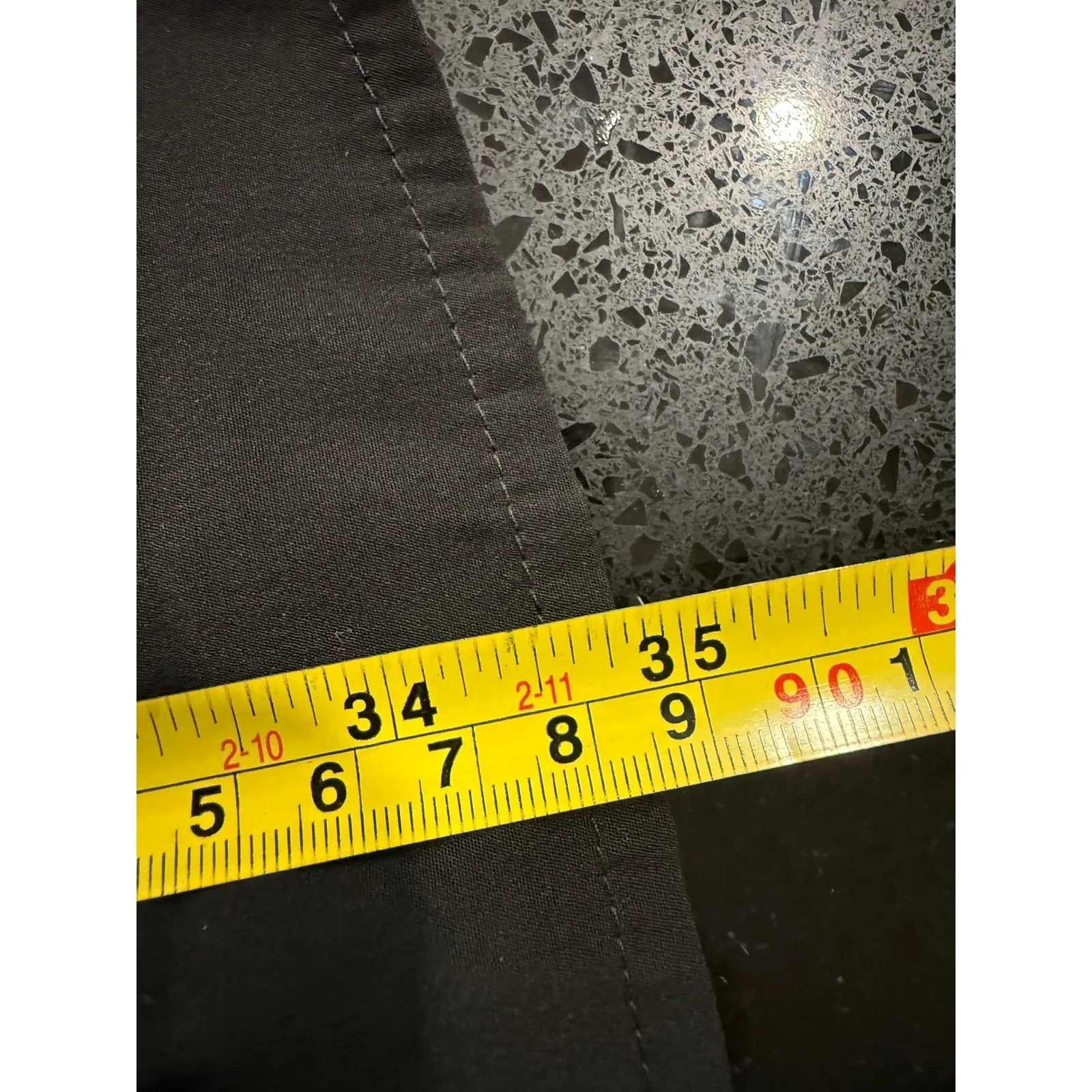 Abercrombie & Fitch Black Dress Ruffle Neck Long Sleeve Tie Waist Medium button - Image 8