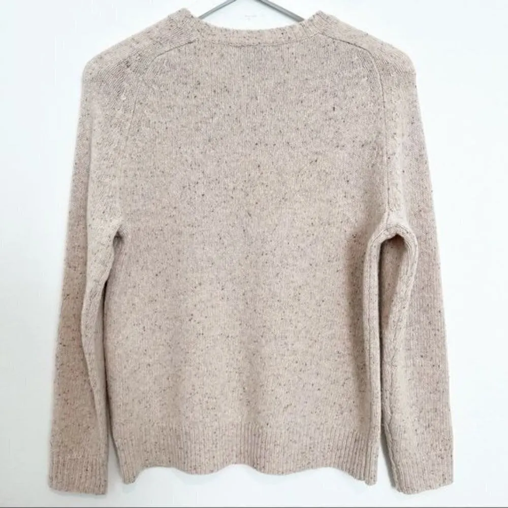 J. Crew Lambswool Donegal Sweater Colored Jewel Gem in Tan Beige Winter Size XXS - Image 6