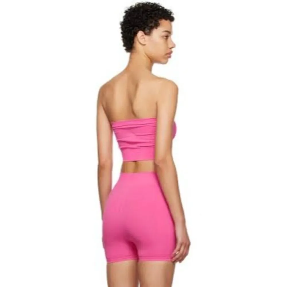 RICK OWENS Bandeau Top in Hot Pink Large New Womens Strapless Tube - Image 12