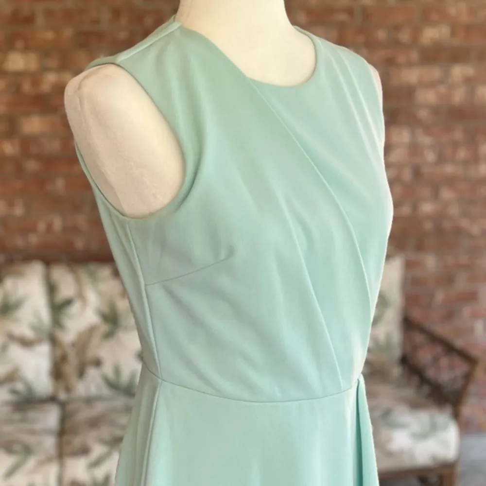 Calvin Klein Dress Mint Green Cascading Ruffle Sleeveless 4 Cocktail Party - Image 11