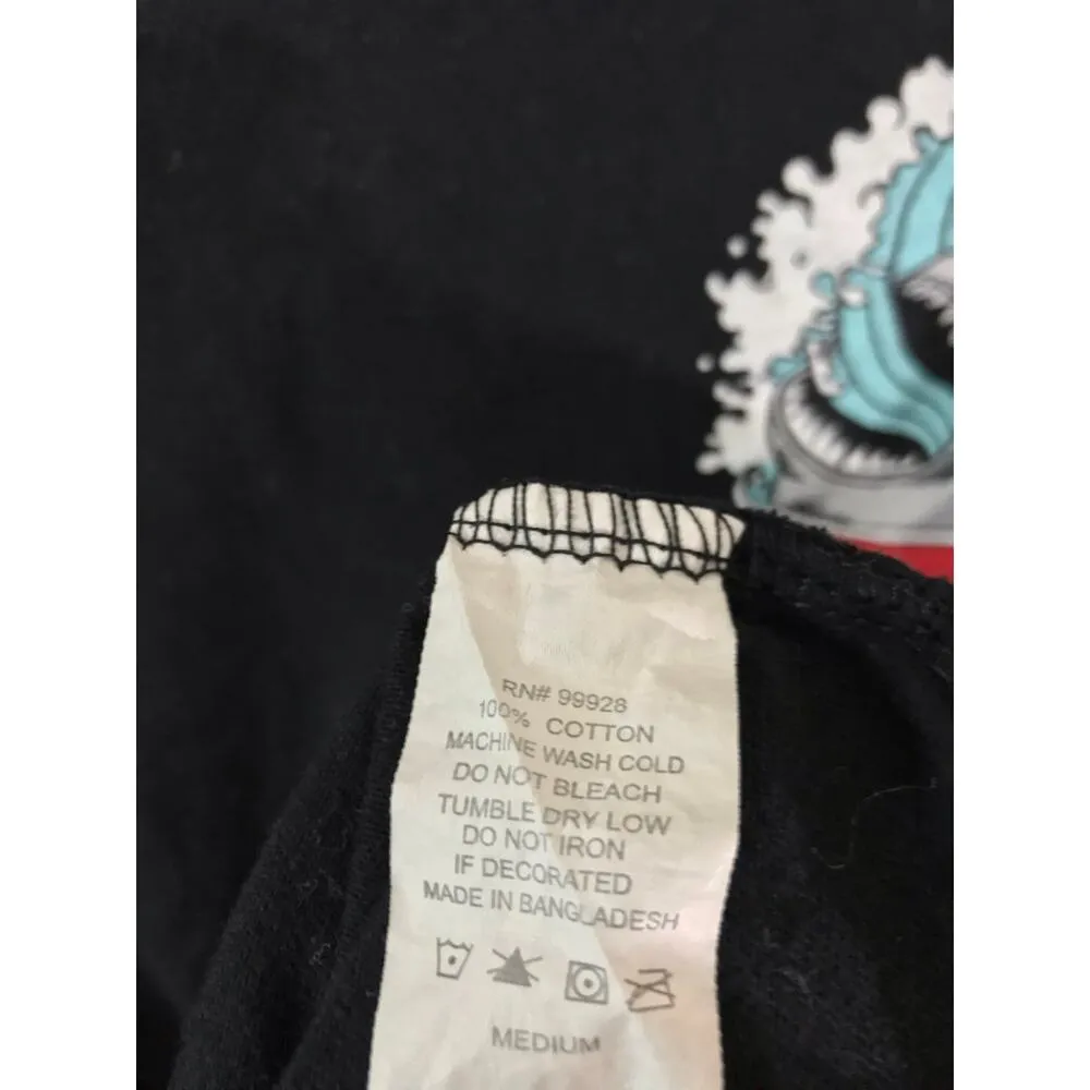 Shark red solo cup graphic black short sleeve t - Image 5