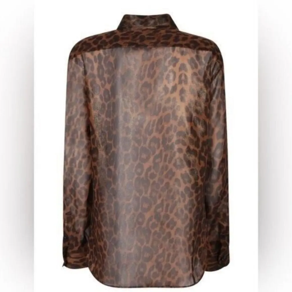 - New 💯 Authentic Tom Ford Leopard Print Long-Sleeved Shirt - Image 10