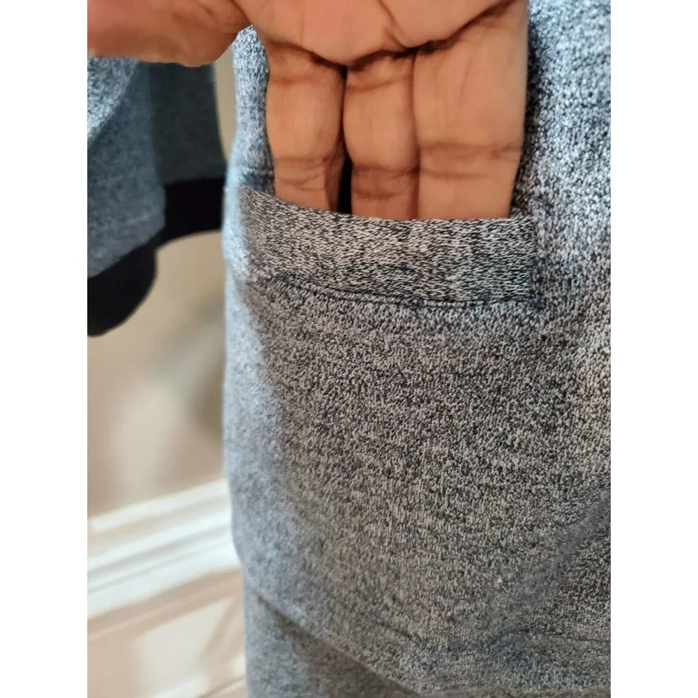 Royal Silk Womens Gray Single Breasted Top & Drawstring Trousers 2 Pcs Set Large - Image 5