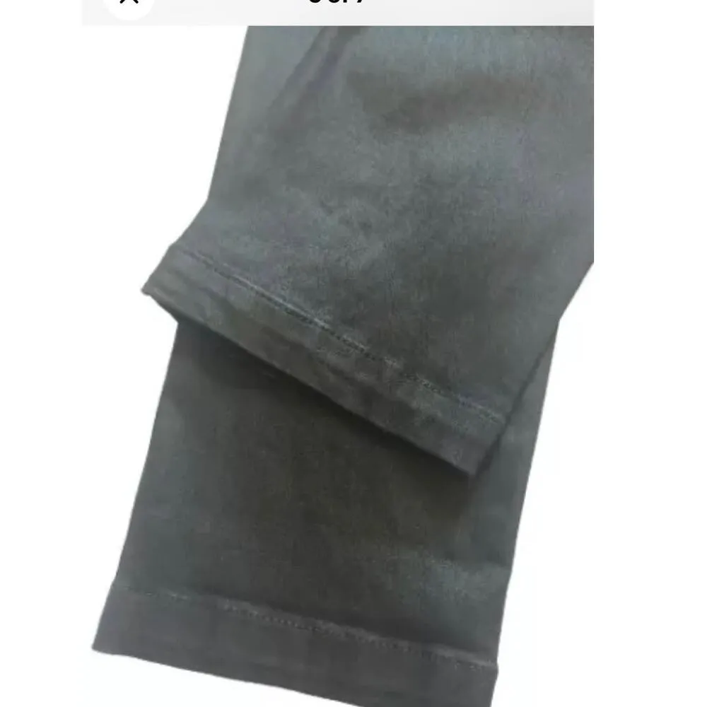 Paige Maisle straight ankle black fog Luxe coating jeans Size 32, A04, $105 - Image 4