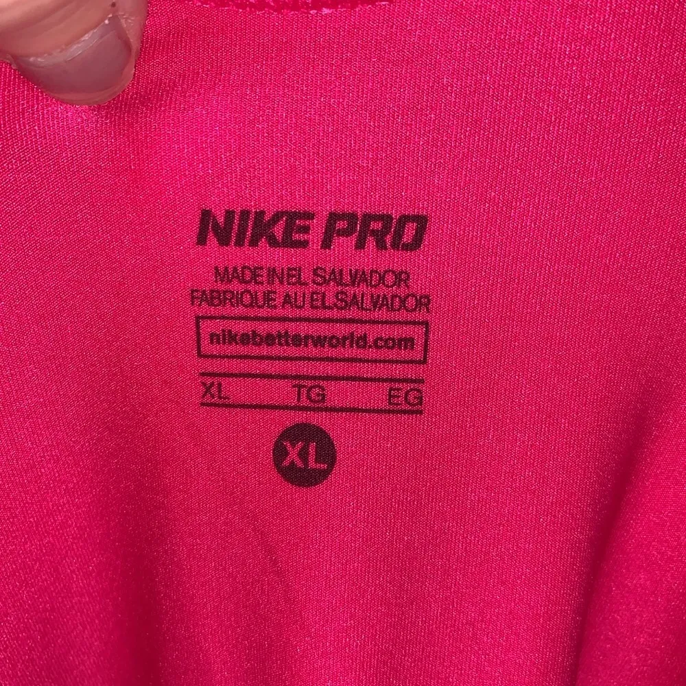 Nike  Pro Bright Pink Racerback Athletic Gym Workout Tank Top - Image 5