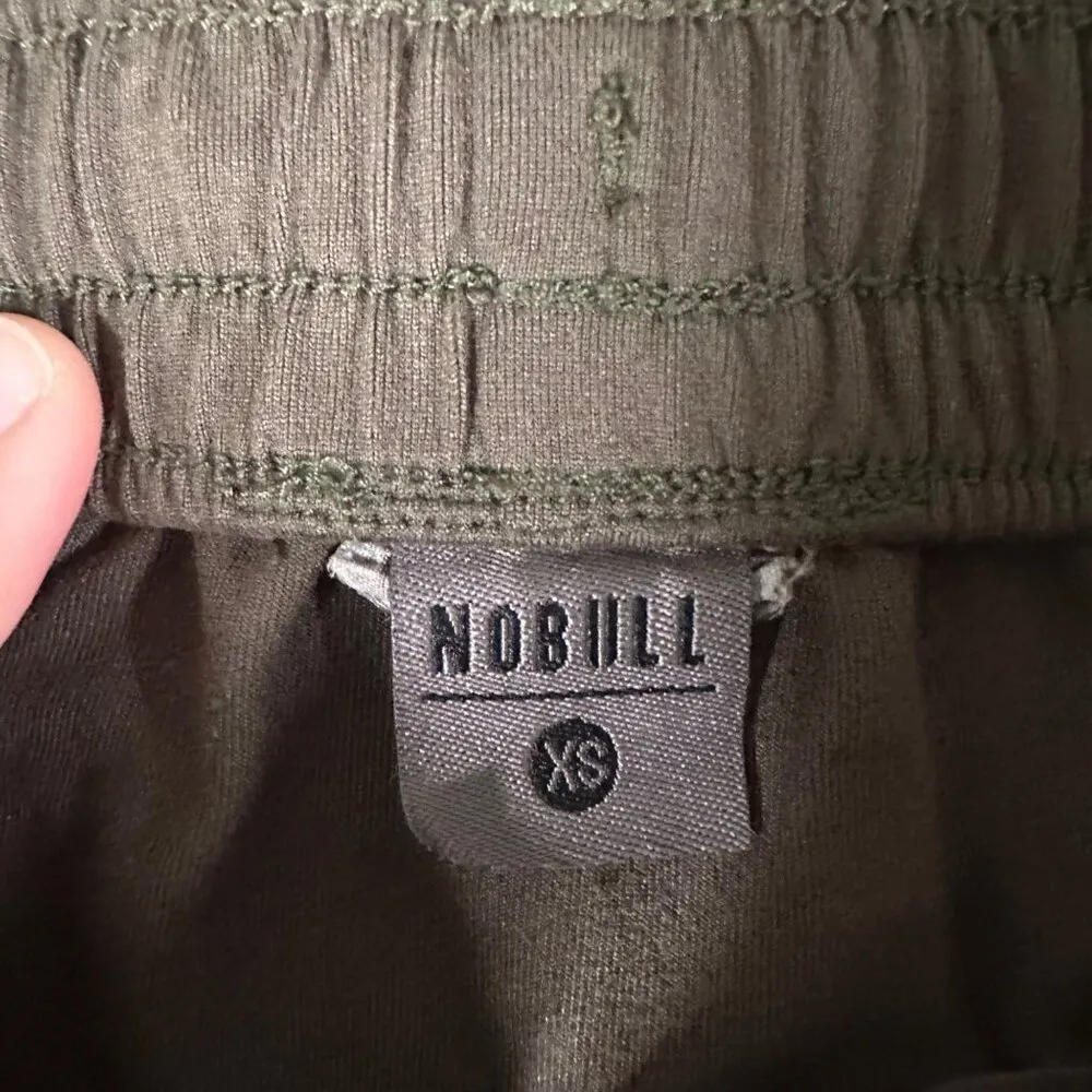 No Bull Womens XS Green Pull On Elastic Drawstring Joggers Pockets Pants Workout - Image 5