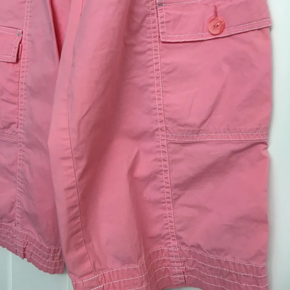 Bebe Women's Size 2 Pink Cargo Wide Leg Capris - Image 4