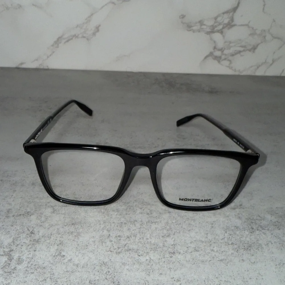 Montblanc Rectangular Eyeglasses MB0011O 005 Black 54mm 0011 - Image 5