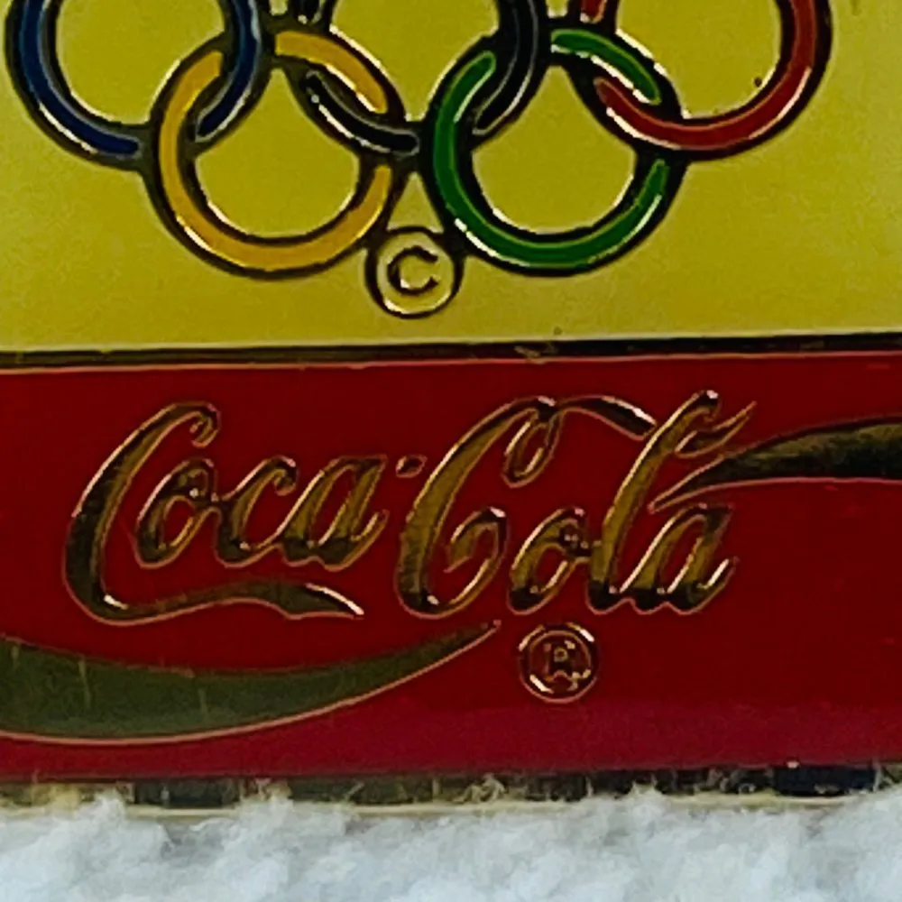 Albertville France 1992 Winter Olympics Coca Cola Tie Tack Lapel Pin Vintage - Image 4