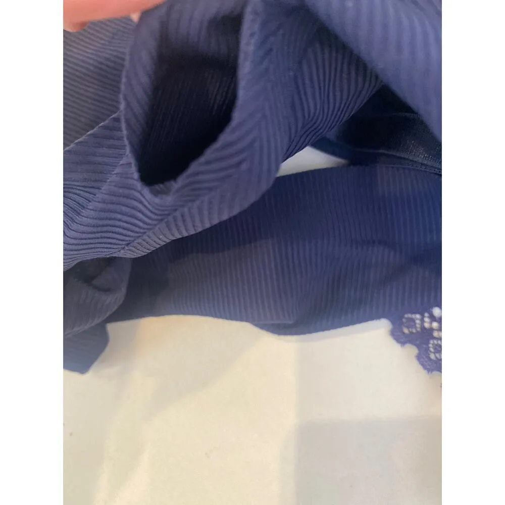 Nautica Intimates Navy Blue Laser Cut Bra NWT Sz XL Lace Removable Pads Women’s - Image 8