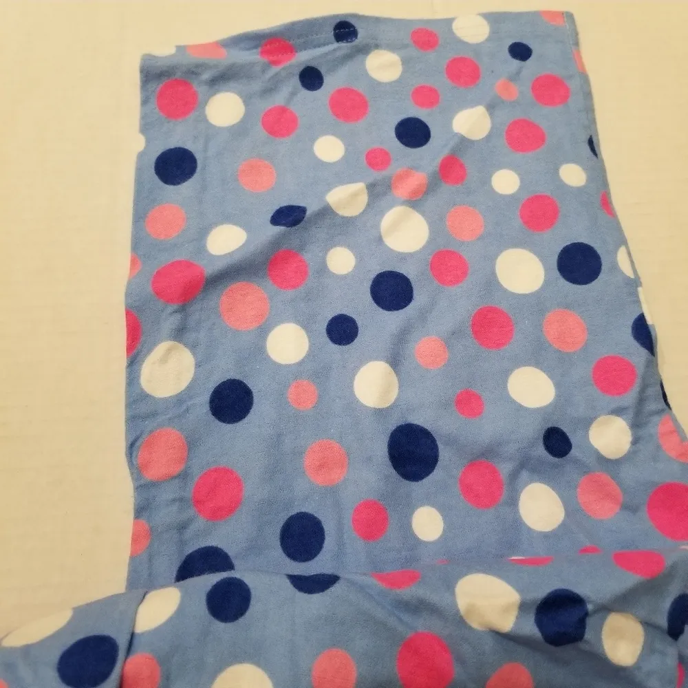 Meg and Lilly Polka Dot Pajama Pants Pink Blue - Image 4