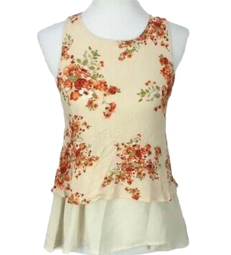 Beige Floral Boho Top - Image 2