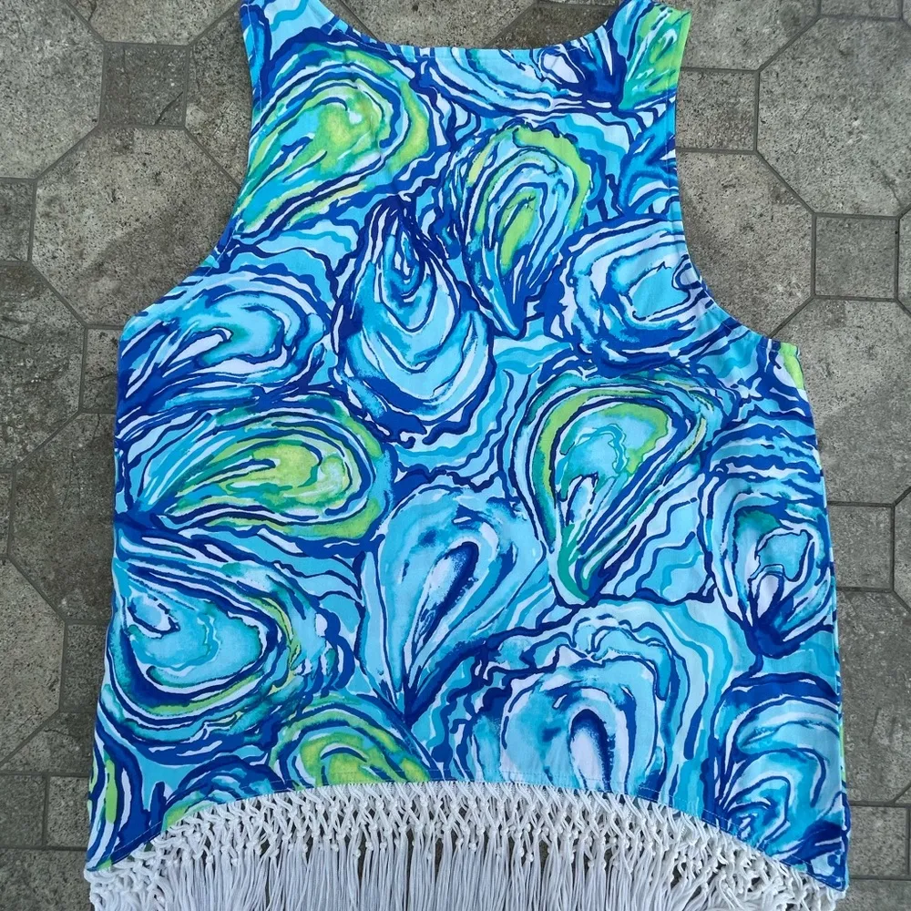 Lilly Pulitzer Sonya fringe tank top - Image 4