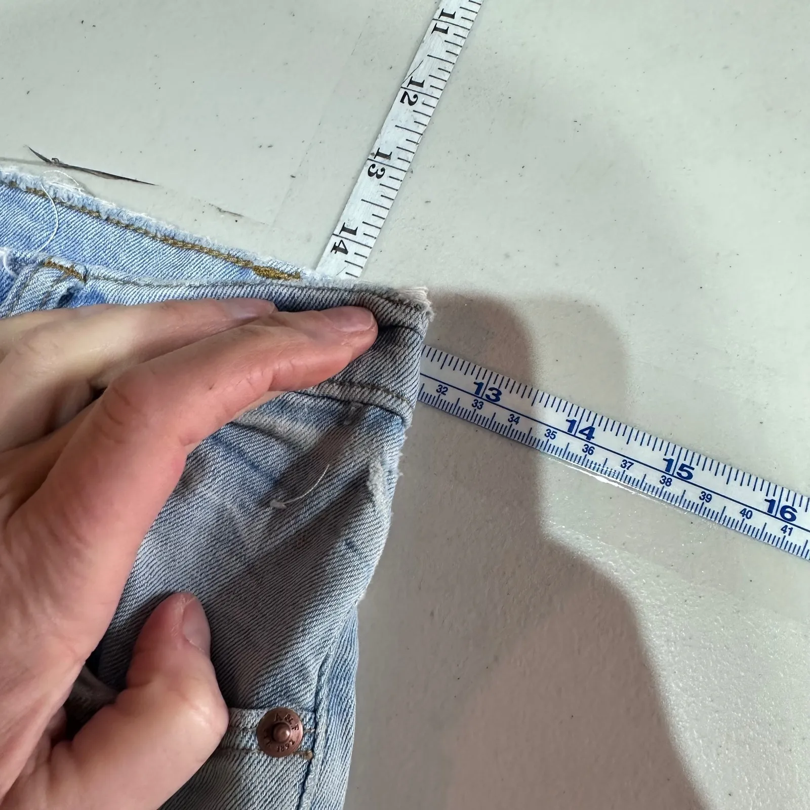 Abercrombie & Fitch Ultra High Rise Ankle Straight Jeans Distressed Size 25 - Image 10