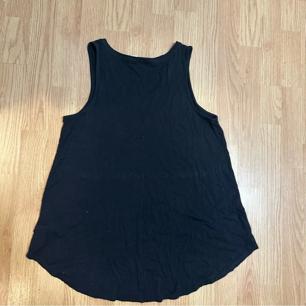 Old Navy Luxe Sleeveless Swing Tank Top Black Small - Image 5