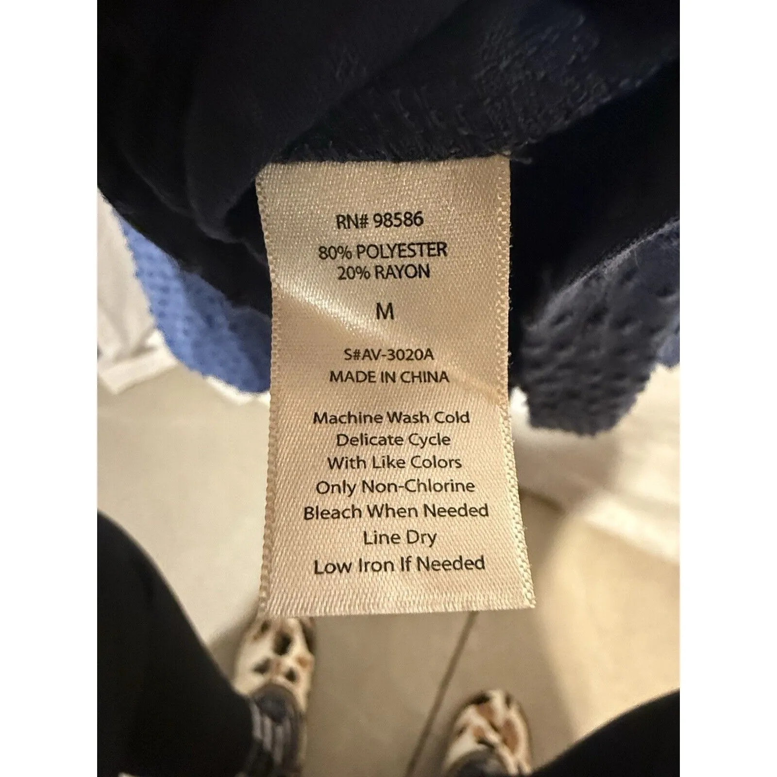 Ava James Clay Blue Clip Dots‎ Size Medium Belted Top - Image 7