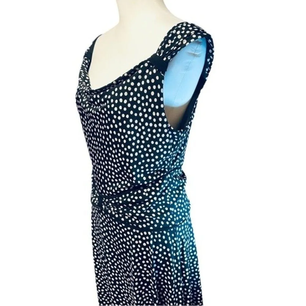 Enfocus Studio En Focus Studio Polka Dot Stretch Dress Sz 10 - Image 6