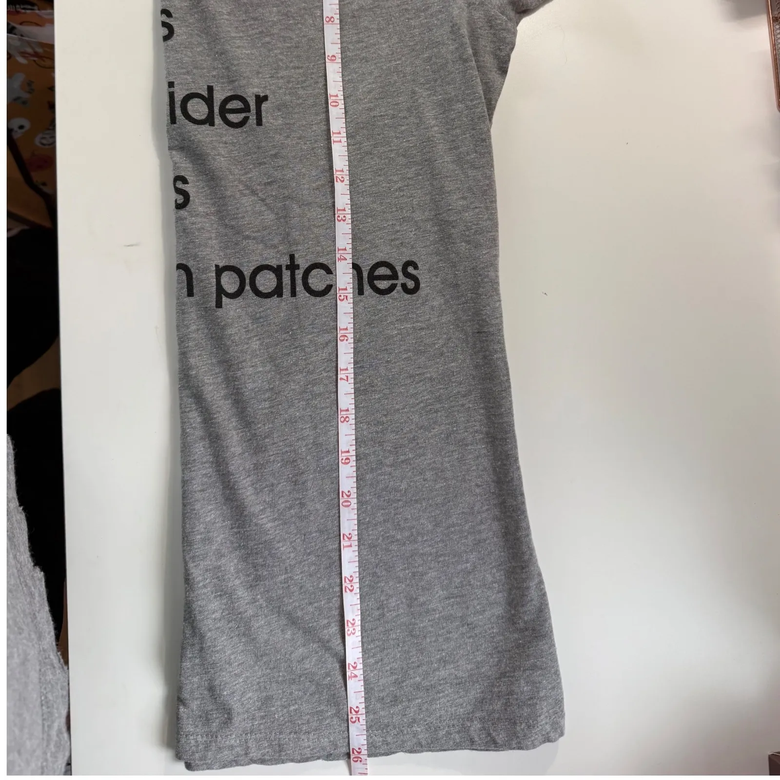 Celebrate Halloween Womens Grey Tee Autumn Leaves Hayrides Apple‎ Cider Size M Gray Size M - Image 5