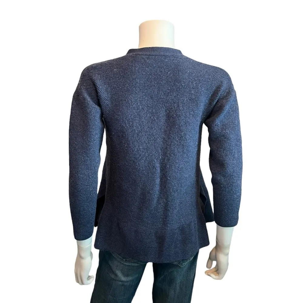 Vineyard Vines Merino Wool Blue Open Cardigan Size S - Image 3