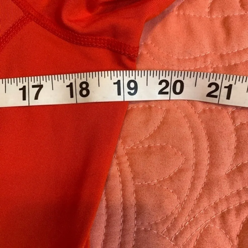 Baleaf  Women's Basic Compression Mock-Neck Long Sleeved Orange Shirt Size Large - Image 12