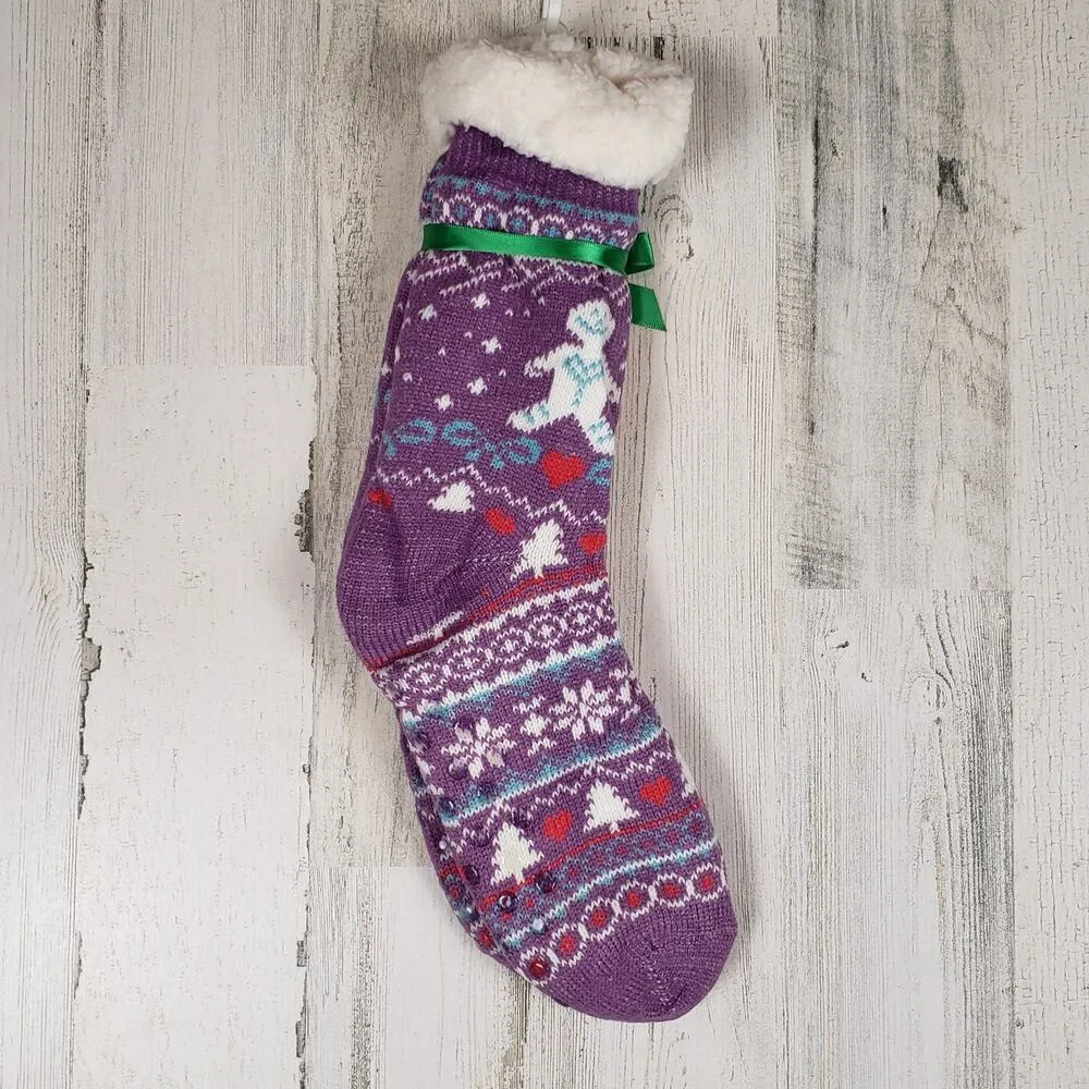 NWT Mari Clare Sherpa Lined Knit Winter Holiday Design No - Image 6