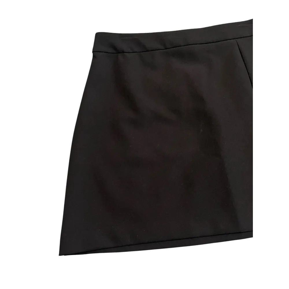 Nicole Miller A Line Skirt Womens Size 10 Black Knee High Business Stretch - Image 2