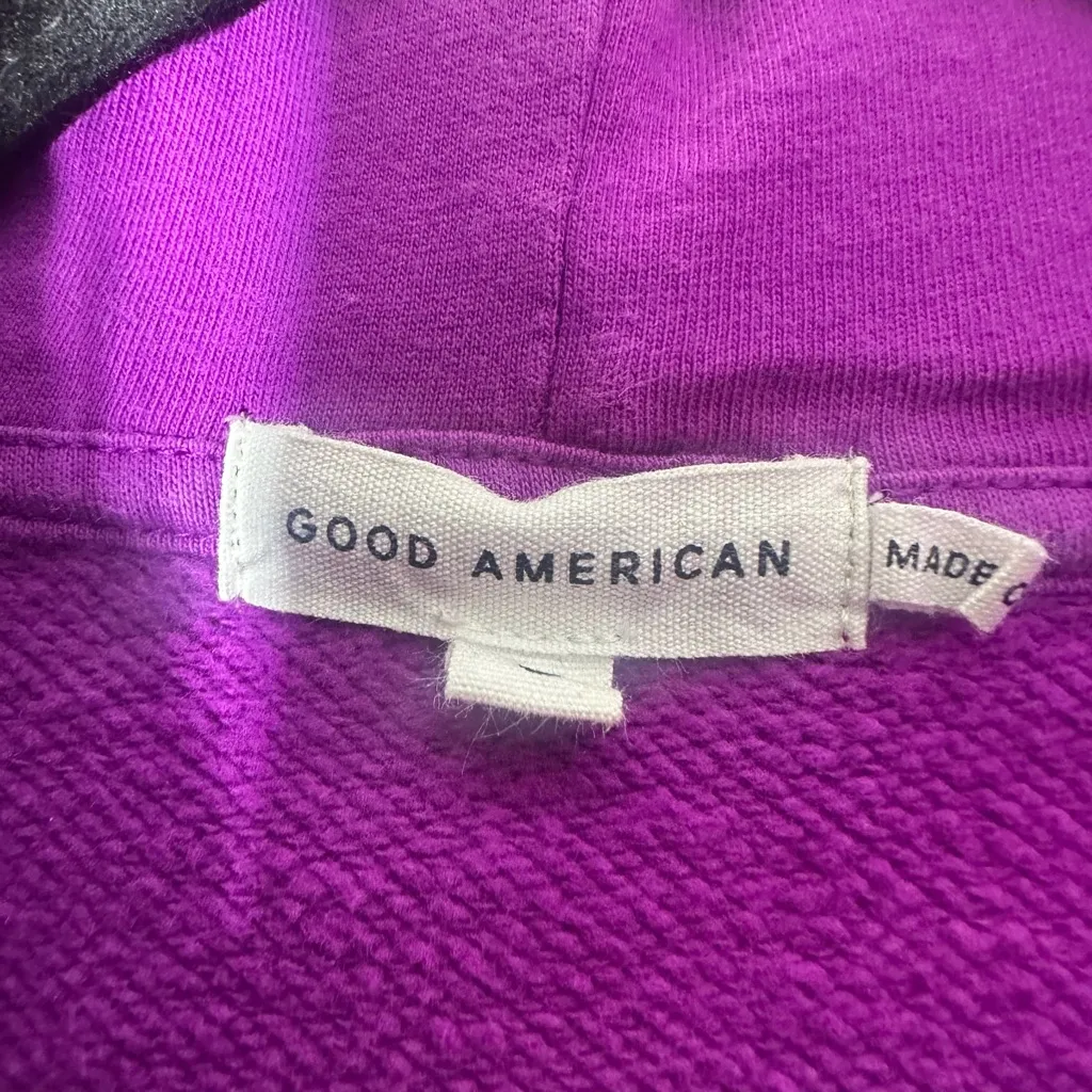 Good American Hoodie Purple Womens Size 3 - Image 4