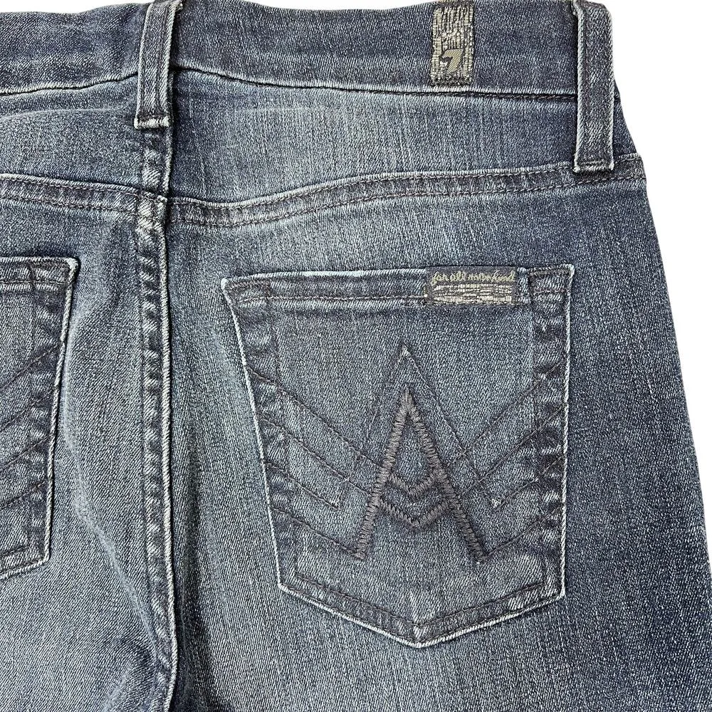 7 for all Mankind A-Pocket Bootcut Jeans Womens 26L Long Dark Blue 7FAM Mid-Rise - Image 7