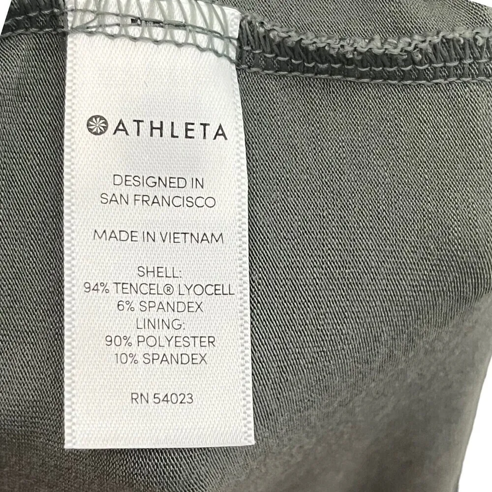 Athleta Barre Bralette Dress Women’s Small Sage Green Knot Racerback Soft Sport - Image 9