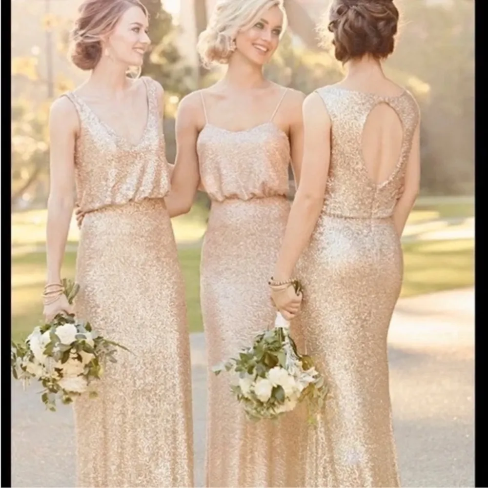 Sorella Vita Golf Sequin Mermaid Formal Gown sz 6 - Image 4