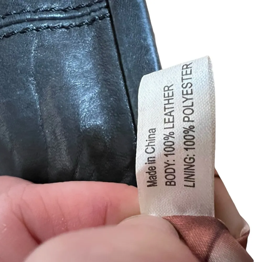 VTG Y2K  Betsey Johnson Leather Runway Clutch Handbag 90s Black Purse Rare Glam - Image 9