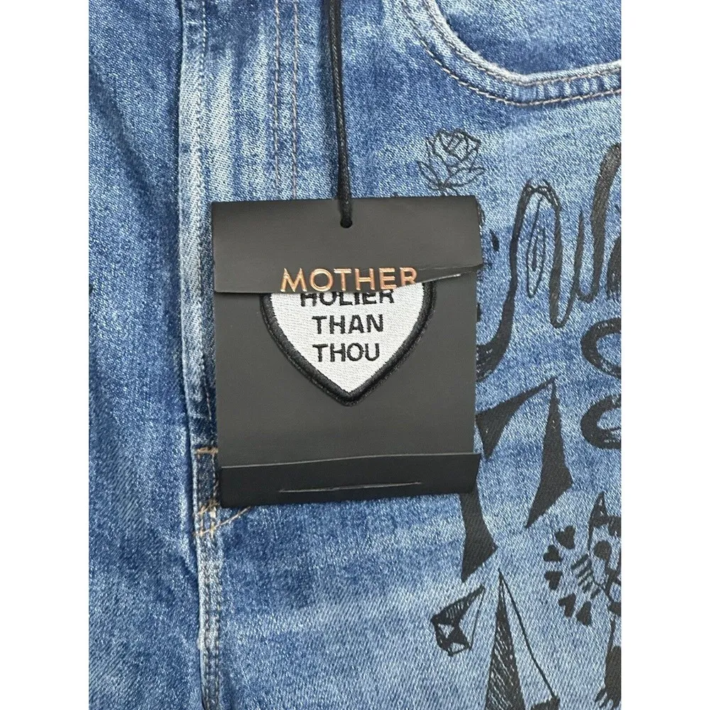 Mother Women's Blue Smokin' Short High - Image 4