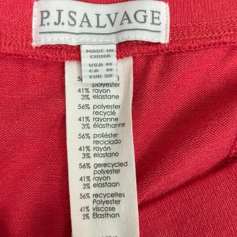 PJ Salvage Repreve Boxer Lounge Shorts Women’s Size Medium Retro Red NWT - Image 3