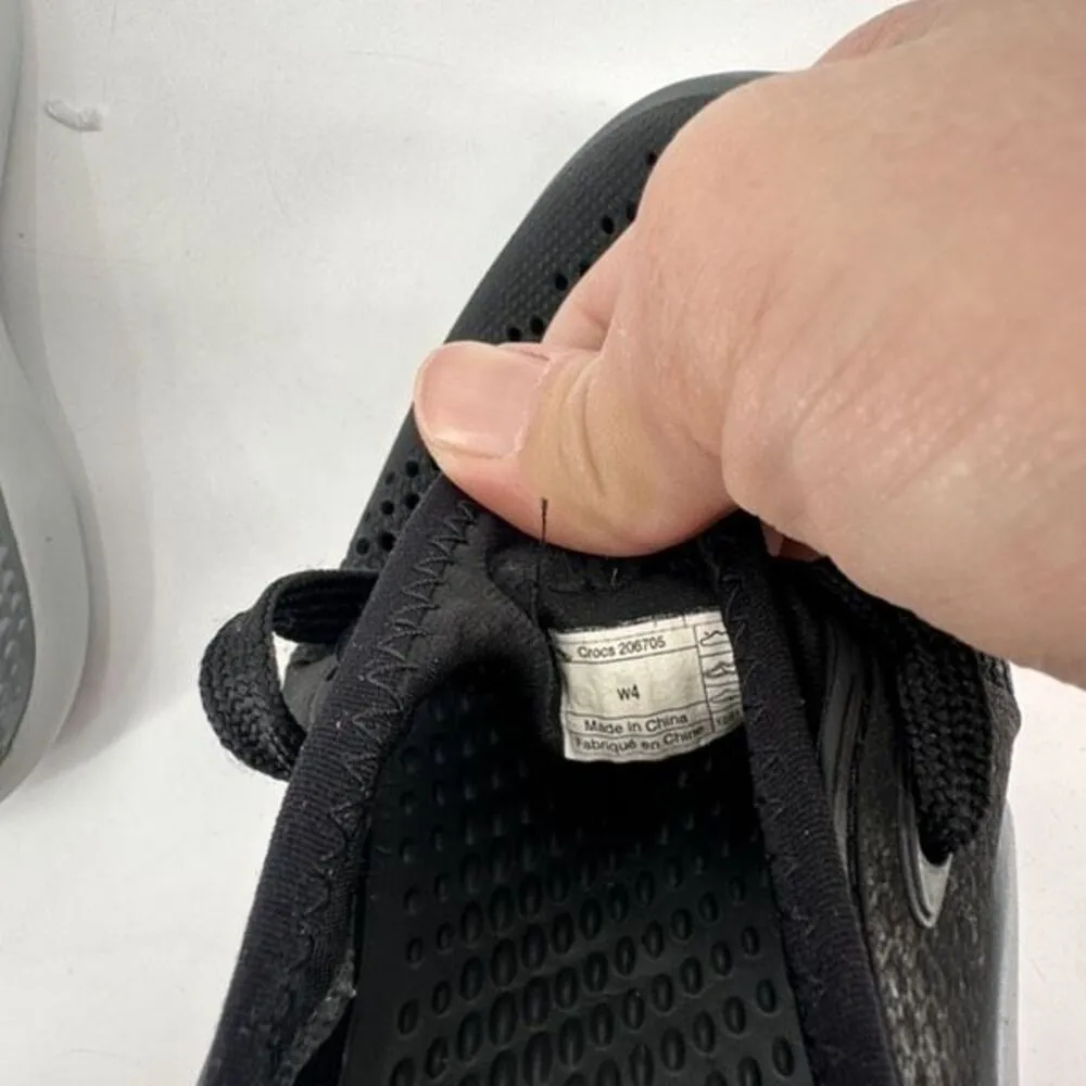 Crocs Women's Sneakers Literide 360 Pacer Lace Up Tennis Shoes Size‎ 4 Black - Image 11