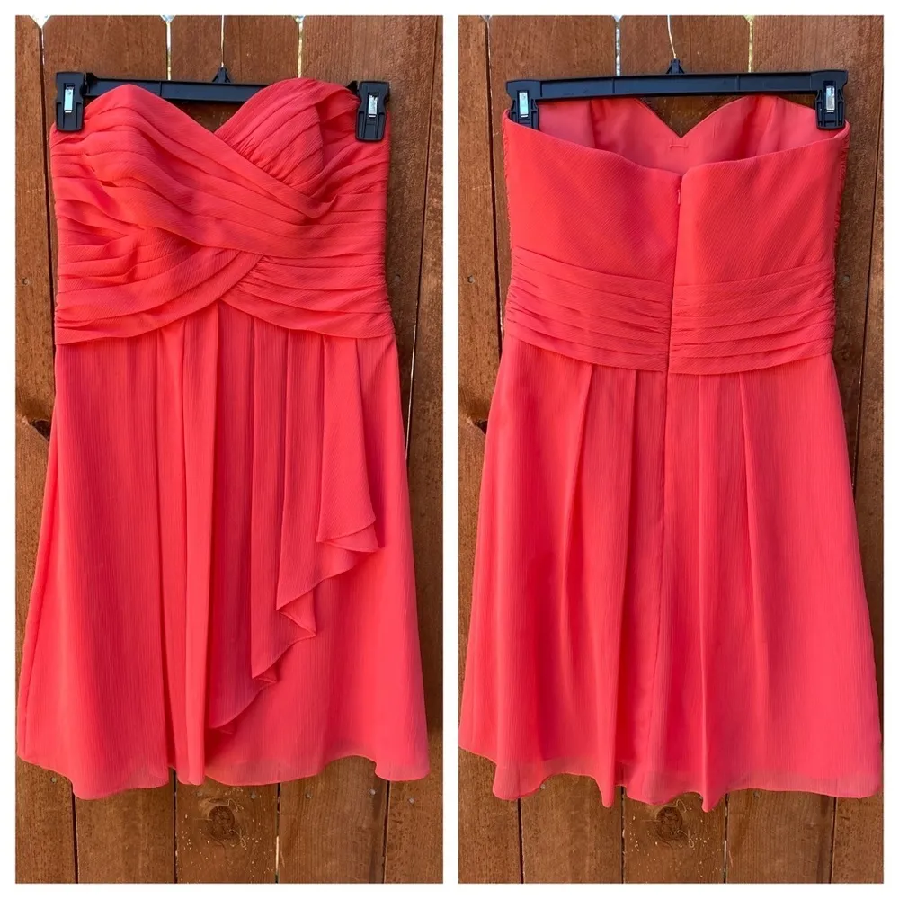 David's Bridal Strapless Dress‎ - Image 3