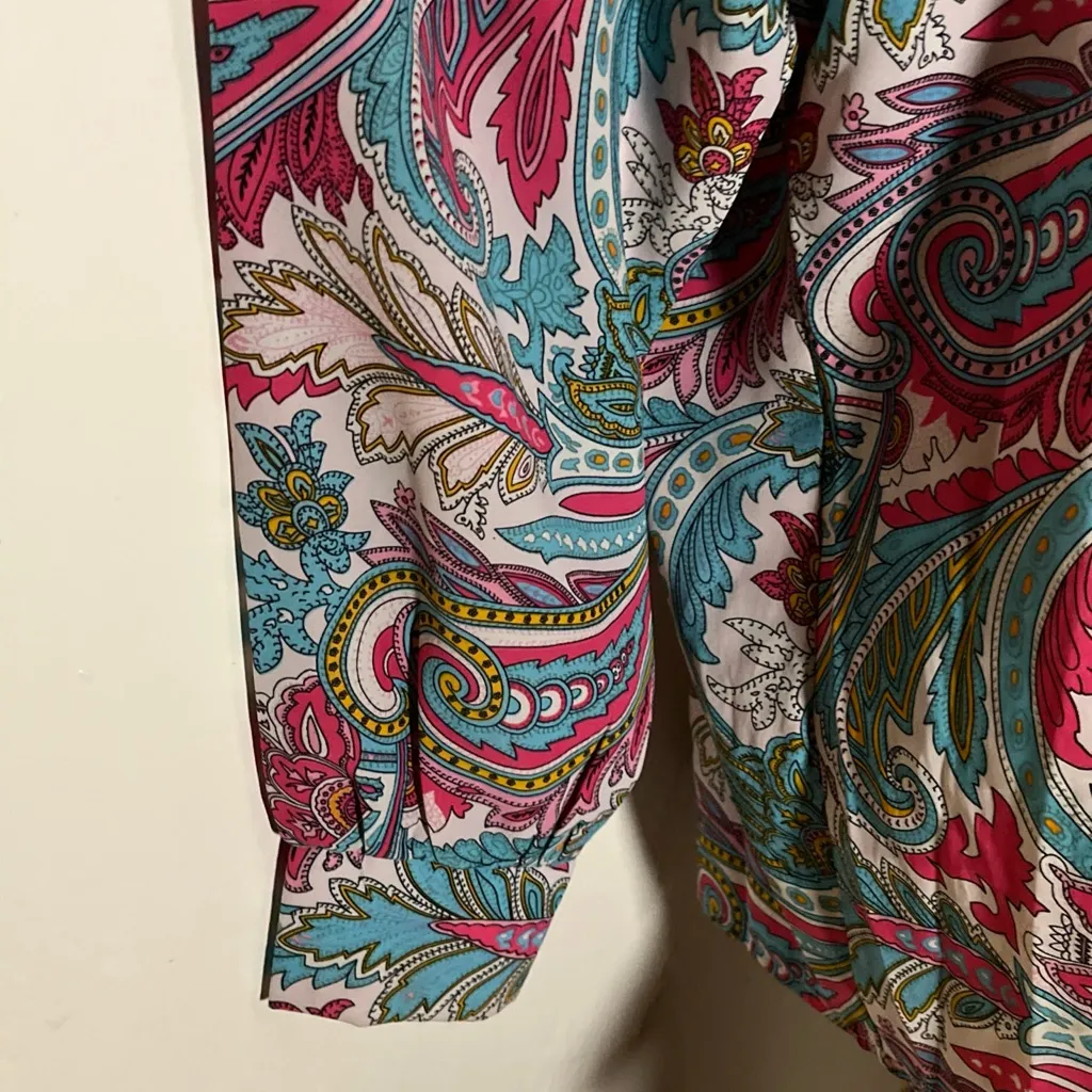 SHEIN Multicolor Paisley Button Down Shirt - Image 5