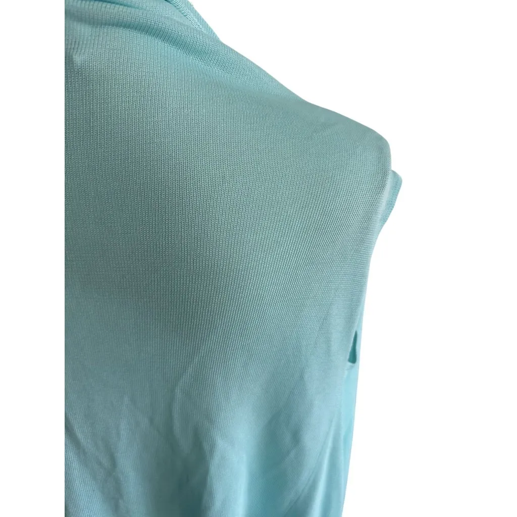 HERVE LEGER Light Blue Open Vest Sweater Size XS/Small - Image 8